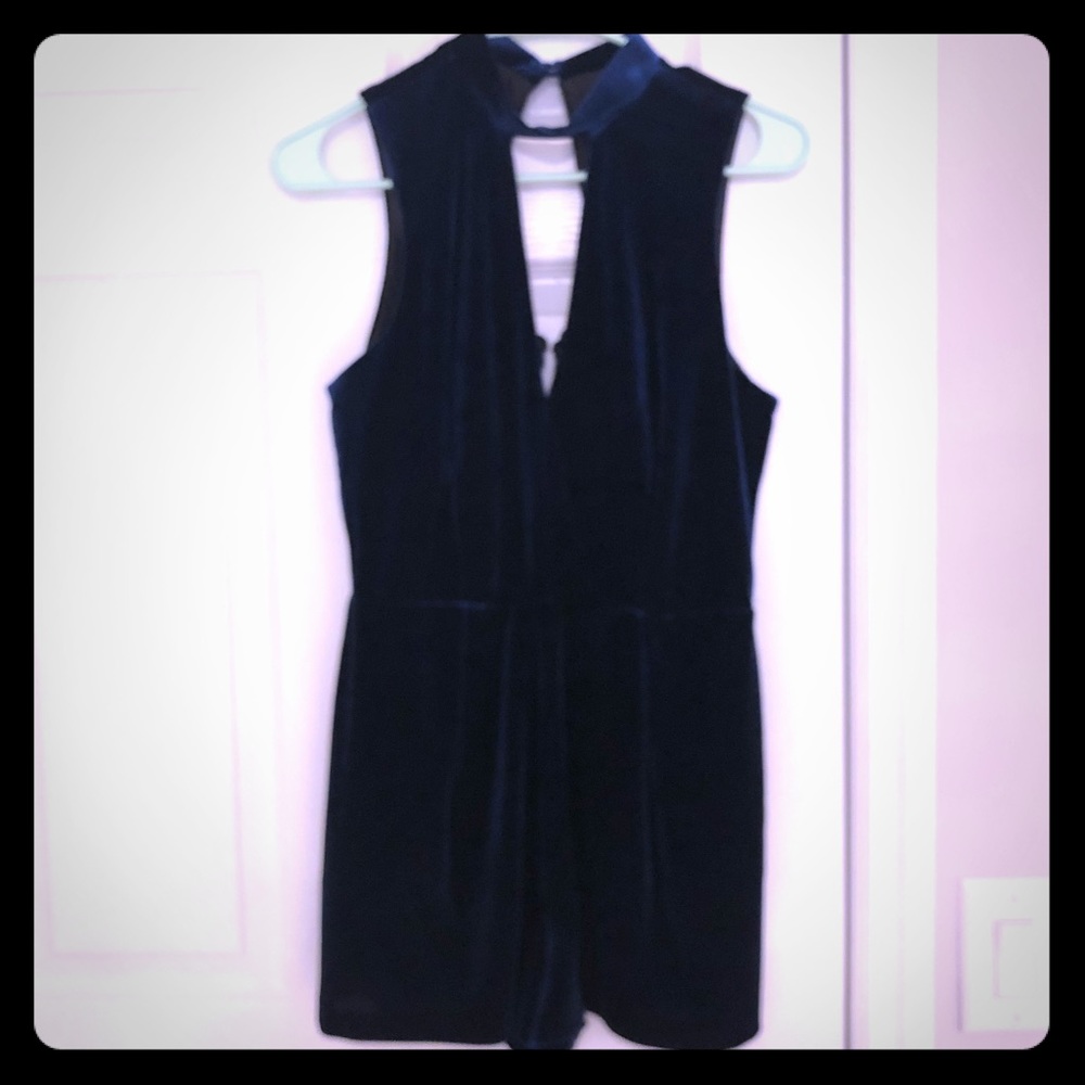 Blue Velvet Jumpsuit